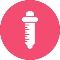 Pipette Multi Color Circle Icon vector