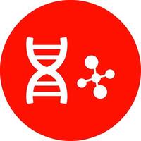 Dna Multi Color Circle Icon vector