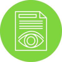 Document Multi Color Circle Icon vector