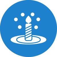 Bunsen Burner Multi Color Circle Icon vector