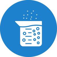 Flask Multi Color Circle Icon vector