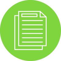 Document Multi Color Circle Icon vector