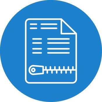 Código Postal archivo multi color circulo icono vector