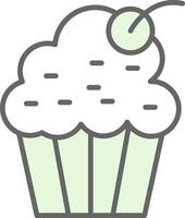 Muffin Fillay Icon Design vector