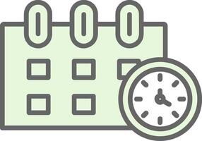 Time Management Fillay Icon Design vector
