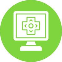 Gaming Multi Color Circle Icon vector