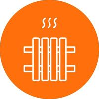 Radiator Multi Color Circle Icon vector