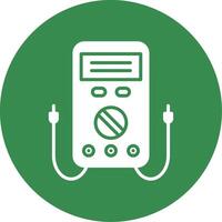Multimeter Multi Color Circle Icon vector