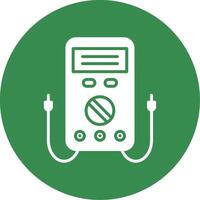 Multimeter Multi Color Circle Icon vector