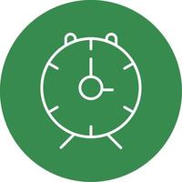 Alarm Clock Multi Color Circle Icon vector