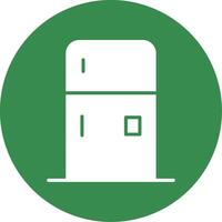 Fridge Multi Color Circle Icon vector