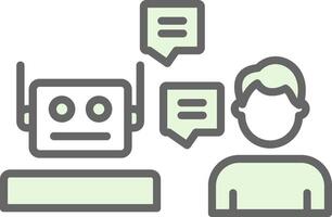 Chat Fillay Icon Design vector