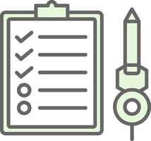 Check List Fillay Icon Design vector