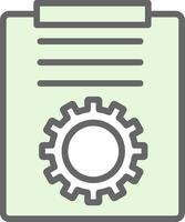 Project Management Fillay Icon Design vector