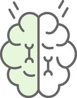 Brainstorm Fillay Icon Design vector