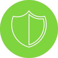 Shield Multi Color Circle Icon vector
