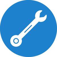 Wrench Multi Color Circle Icon vector