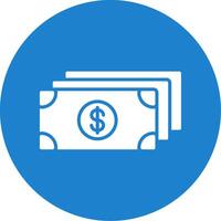 Dollar Multi Color Circle Icon vector