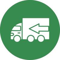 Truck Multi Color Circle Icon vector
