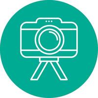 Camera Multi Color Circle Icon vector