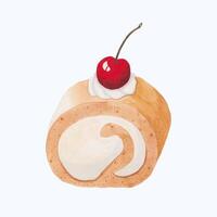 linda acuarela panadería clipart - descargar panadería ilustración vector