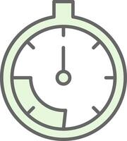 Stopwatch Fillay Icon Design vector