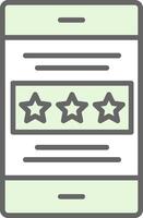 Rating Fillay Icon Design vector