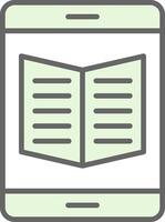 Ebook Fillay Icon Design vector