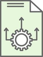 Workflow Fillay Icon Design vector
