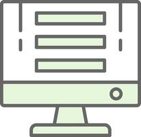 Computer Fillay Icon Design vector