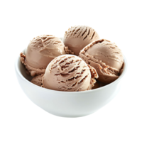 chocolate hielo crema en aislado antecedentes png