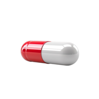 3d pills drug on isolated transparent background png