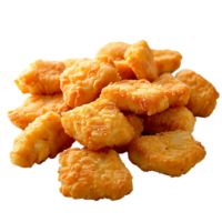 Chickens nuggets on isolated background png