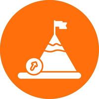 Boulder Multi Color Circle Icon vector