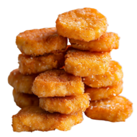 Chickens nuggets on isolated background png