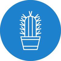 Succulent Multi Color Circle Icon vector