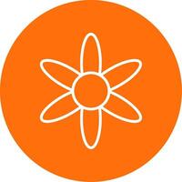 Amaryllis Multi Color Circle Icon vector