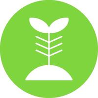 Plant Multi Color Circle Icon vector