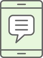 Chatting Fillay Icon Design vector