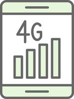 4g Fillay Icon Design vector