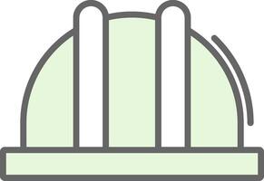 Helmet Fillay Icon Design vector