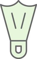Flippers Fillay Icon Design vector
