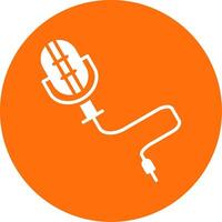 Microphone Multi Color Circle Icon vector