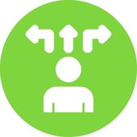 Decision Making Multi Color Circle Icon vector