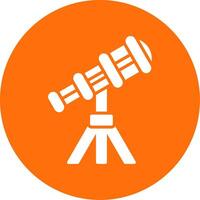 Telescope Multi Color Circle Icon vector