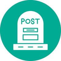 Post Multi Color Circle Icon vector