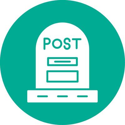 Post Multi Color Circle Icon