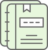 cuadernos relleno icono diseño vector