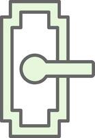 Door Handle Fillay Icon Design vector