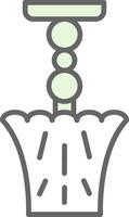 Lamp Fillay Icon Design vector